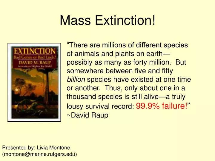 mass extinction