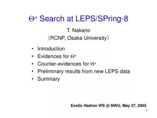 Q + Search at LEPS/SPring-8