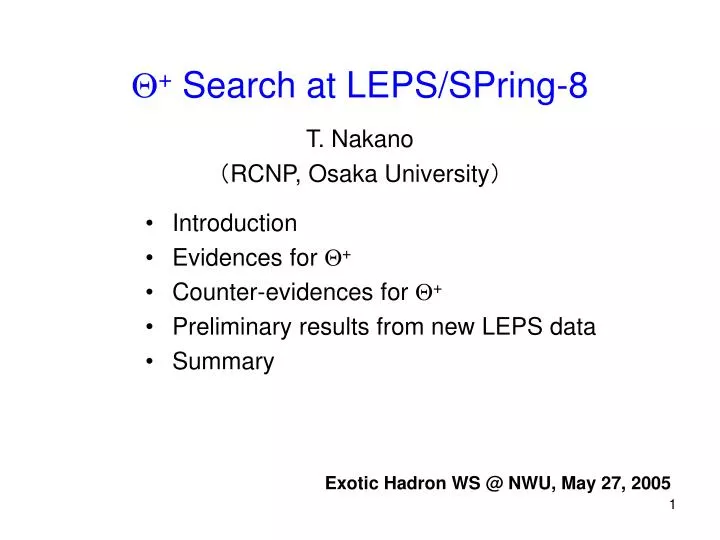 q search at leps spring 8