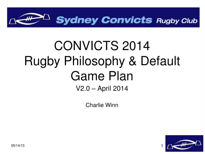 convicts 2014 rugby philosophy default game plan