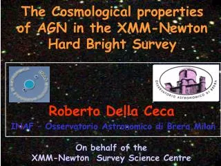 On behalf of the XMM-Newton Survey Science Centre