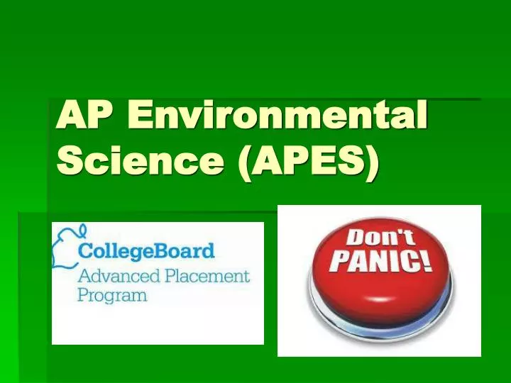 ap environmental science apes