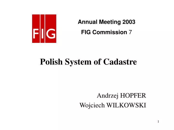 polish system of cadastre