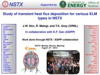 Study of transient heat flux deposition for various ELM types in NSTX