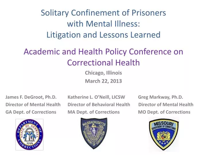solitary confinement of prisoners with mental illness litigation and lessons learned