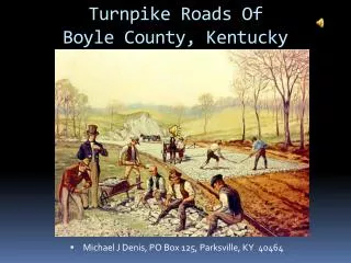 Turnpike Roads Of Boyle County, Kentucky