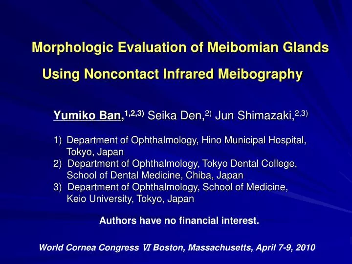 morphologic evaluation of meibomian glands using noncontact infrared meibography
