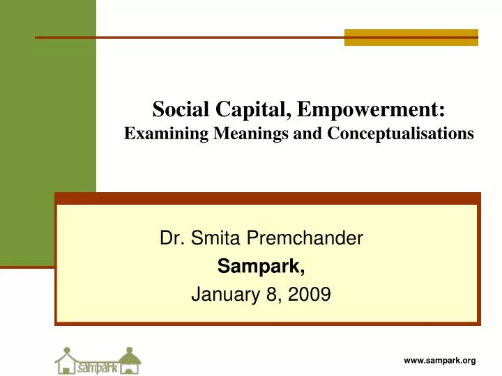 social capital empowerment examining meanings and conceptualisations