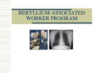 BERYLLIUM-ASSOCIATED WORKER PROGRAM