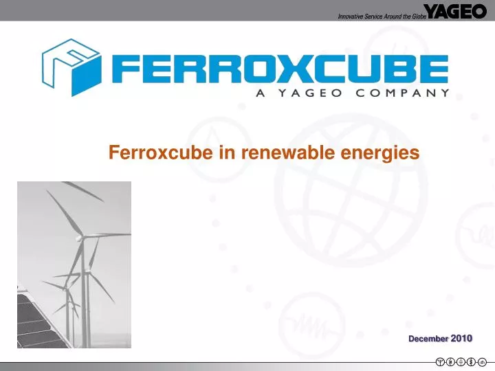 ferroxcube in renewable energies
