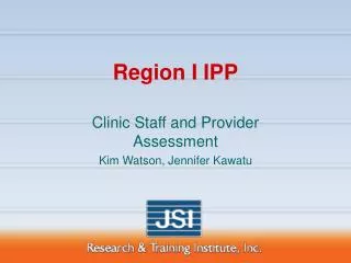 Region I IPP