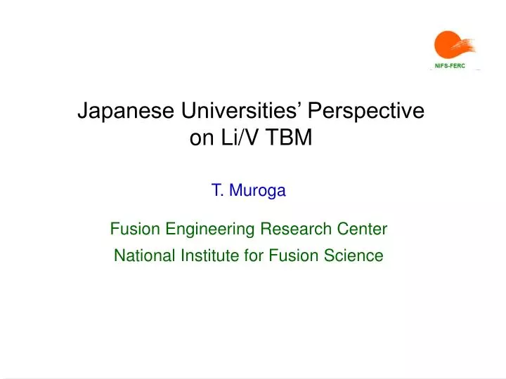 japanese universities perspective on li v tbm