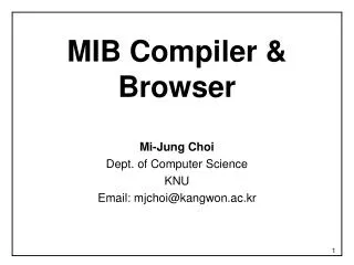 MIB Compiler &amp; Browser