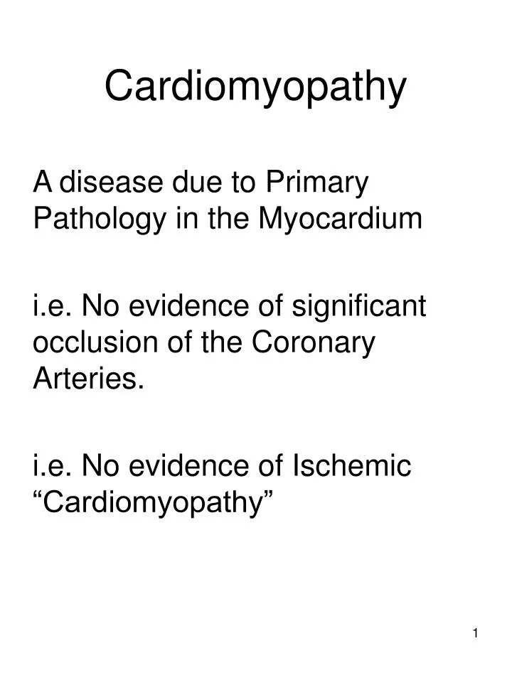 cardiomyopathy