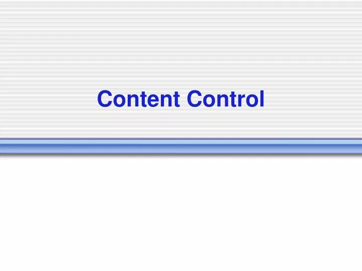 content control