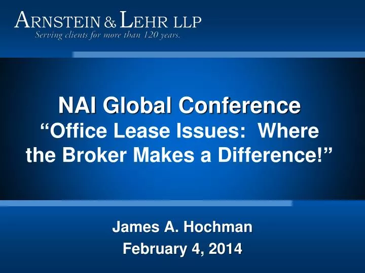 nai global conference office lease issues where the broker makes a difference