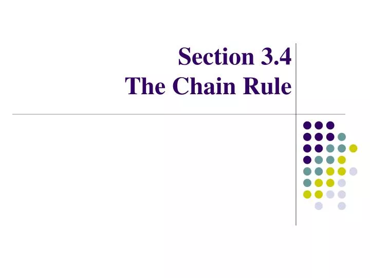 section 3 4 the chain rule