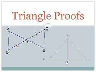 Triangle Proofs