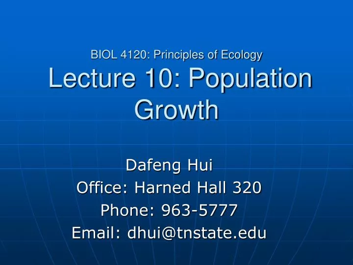 biol 4120 principles of ecology lecture 10 population growth