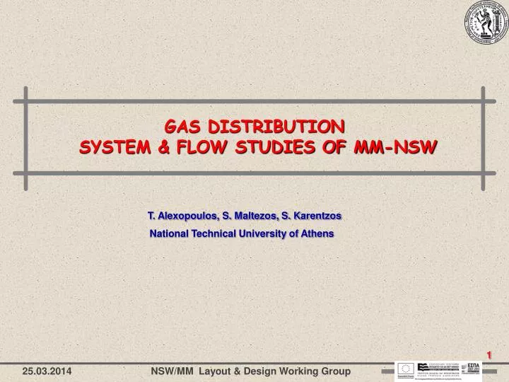 gas distribution system flow studies of mm nsw