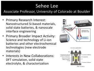 Sehee Lee Associate Professor, University of Colorado at Boulder