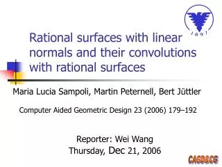 Rational surfaces with linear normals and their convolutions with rational surfaces