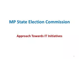 MP State Election Commission