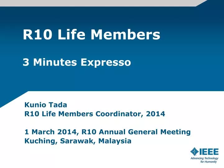 r10 life members 3 minutes expresso