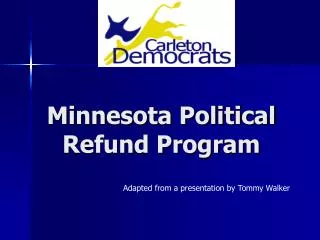 Minnesota Political Refund Program