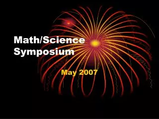 Math/Science Symposium