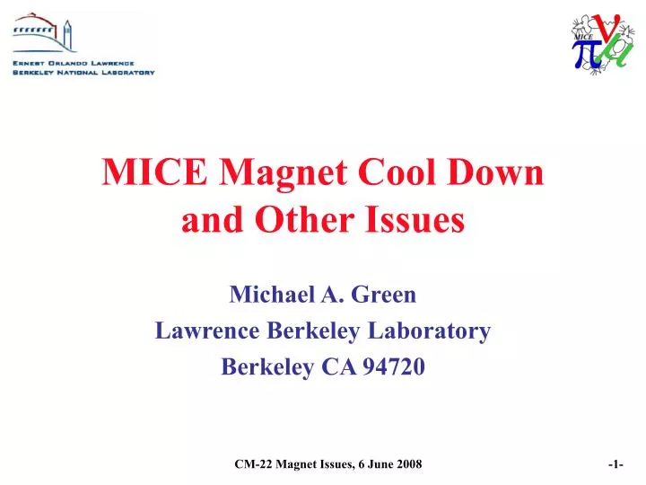 mice magnet cool down and other issues