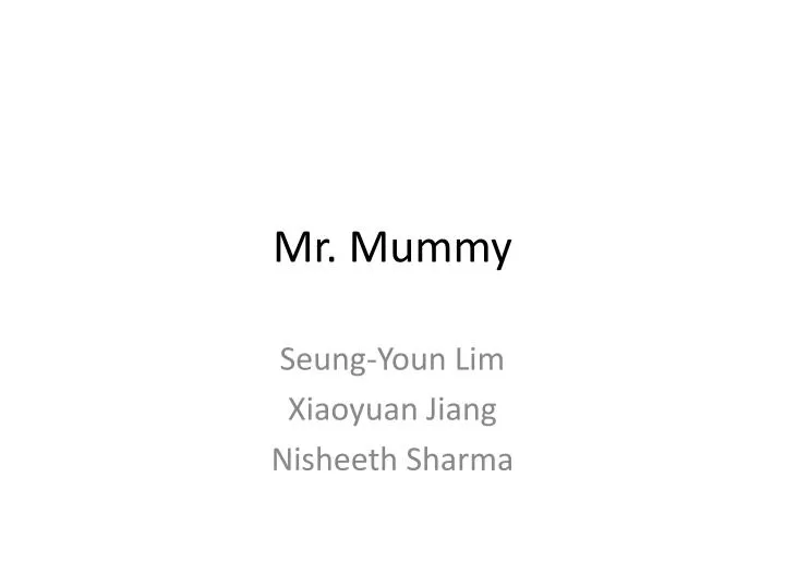 mr mummy