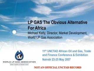 11 th UNCTAD African Oil and Gas, Trade and Finance Conference &amp; Exhibition