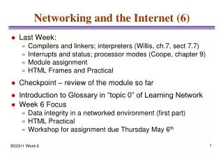 Networking and the Internet (6)