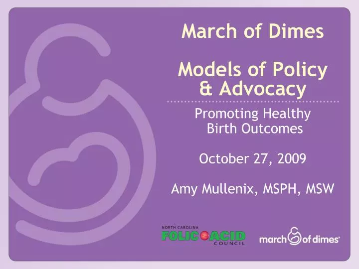march of dimes models of policy advocacy