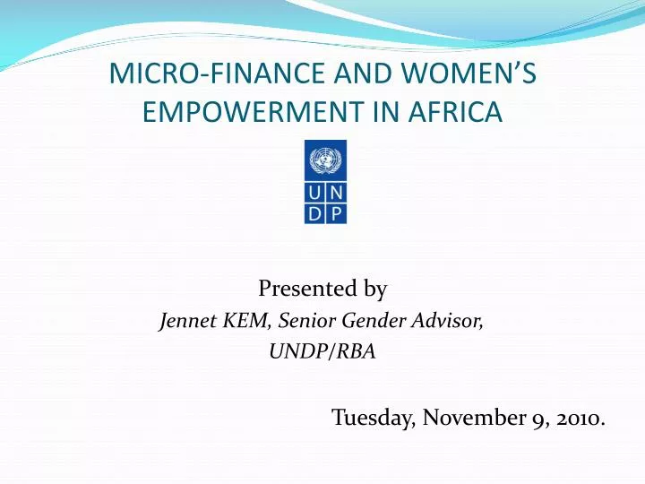 micro finance and women s empowerment in africa