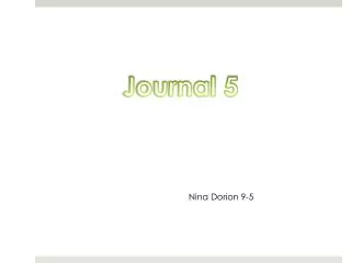 Journal 5