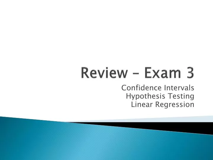 review exam 3