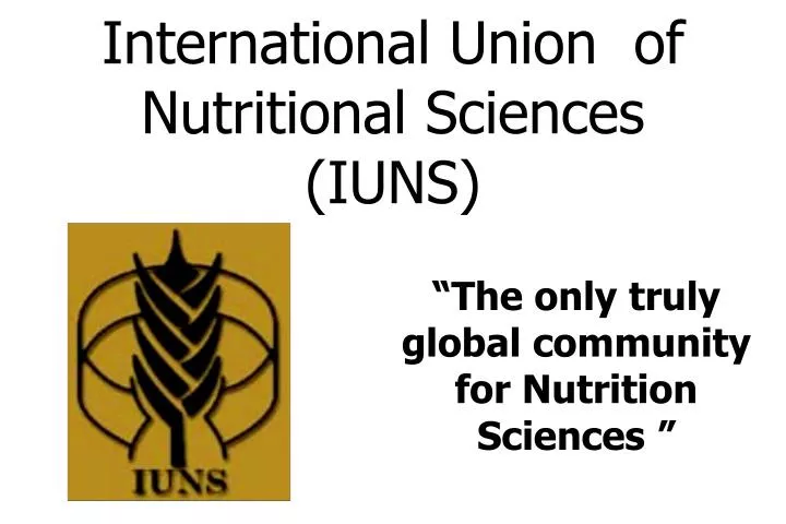 international union of nutritional sciences iuns