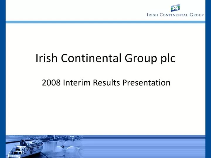 irish continental group plc