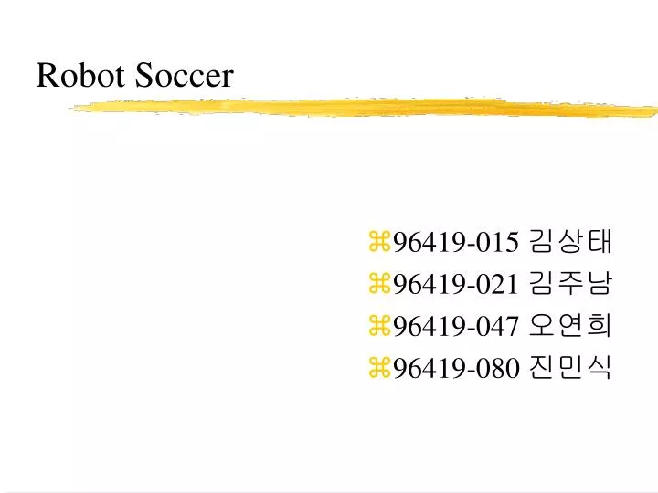 robot soccer