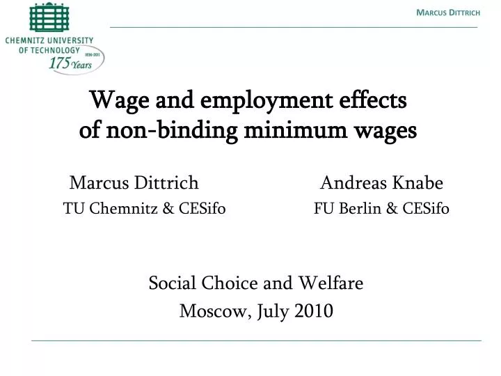 wage and employment effects of non binding minimum wages