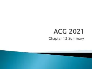 ACG 2021