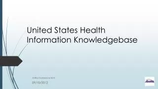 United States Health Information Knowledgebase