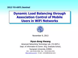 Dynamic Load Balancing through Association Control of Mobile Users in WiFi Networks