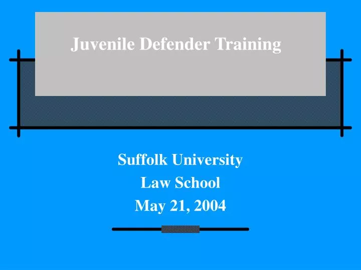 juvenile defender training