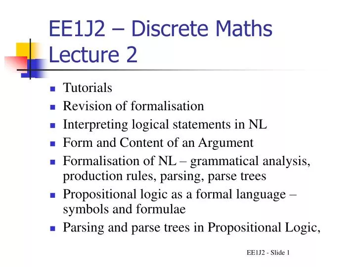 ee1j2 discrete maths lecture 2