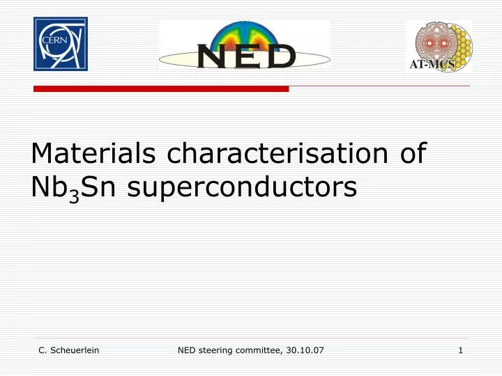 materials characterisation of nb 3 sn superconductors