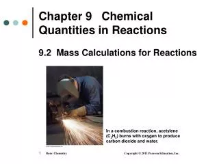 chapter 9 chemical quantities in reactions