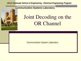 Joint Decoding on the OR Channel